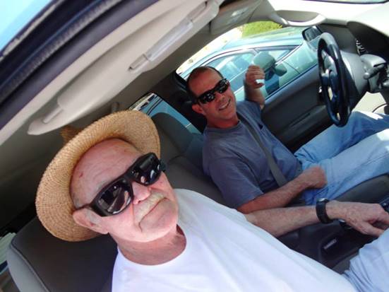 2013: Karl and Dad, on the way to Rendezvous